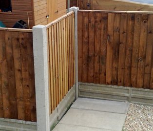 Does Rain Impact My Ability to Install Concrete Fencing - corner-post